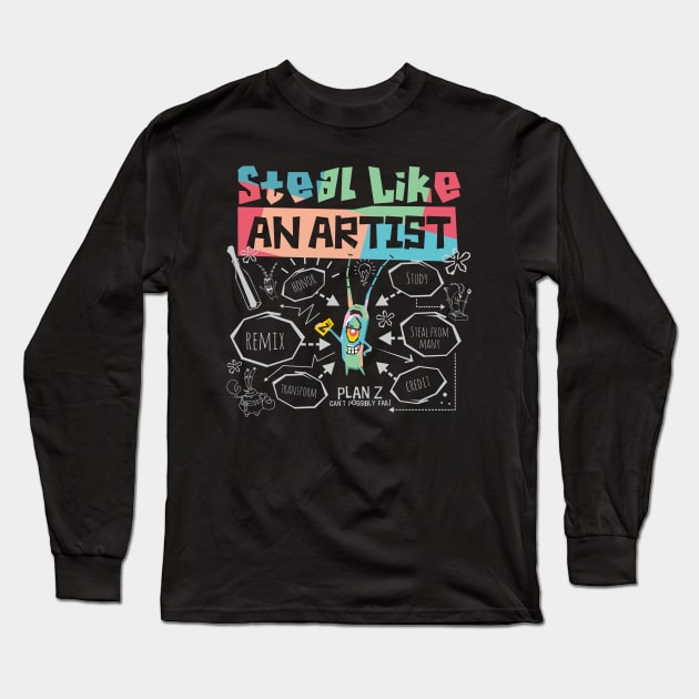 steal like an artist Long Sleeve T-Shirt by BAJAJU